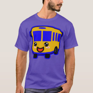 Happy School Bus Sticker T-Shirt