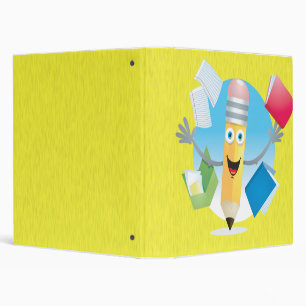 Happy School Pencil Notebook Binder