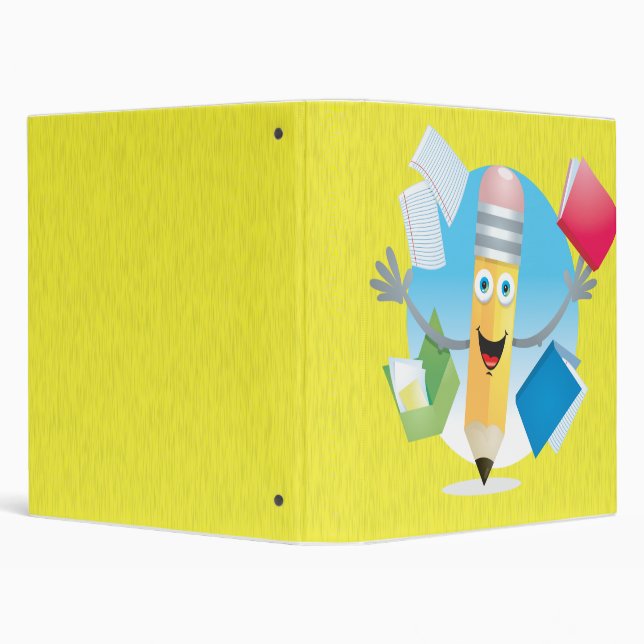 Happy School Pencil Notebook Binder (Background)