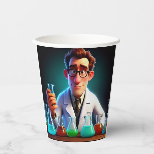 Happy Scientist Paper Cups (Front)