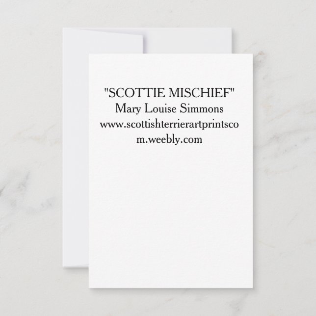 HAPPY SCOTTIE BIRTHDAY CARD (Back)