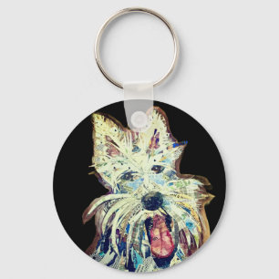 Happy Scottie Keychain