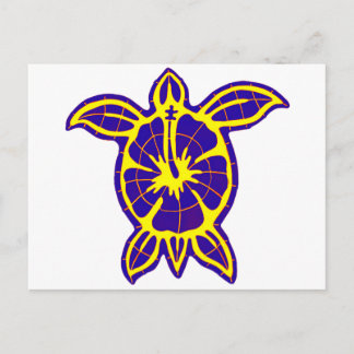 HAPPY SEA TURTLE POSTCARD