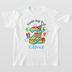Happy Second birthday toddler tshirts