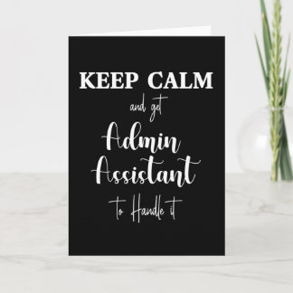 Happy Secretary day. Administrative professional Card