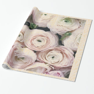 HAPPY SEED WRAPPING PALE PINK ROSES GIFT WRAPPING WRAPPING PAPER