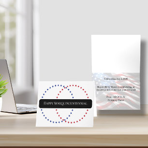 Happy Semiquincentennial 250th July 4 Note Card