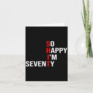 Happy seventy funny 70 years old 70th birthday card