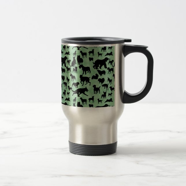 Happy Shadow Dogs Travel Mug (Right)