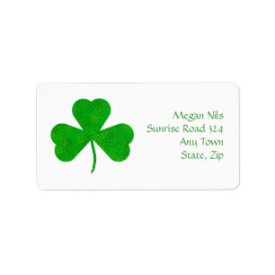 Happy Shamrock Address Label