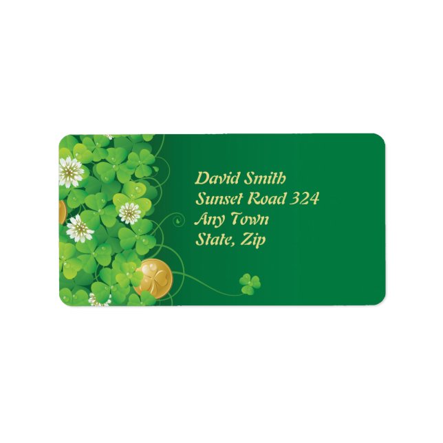 Happy Shamrock Label (Front)