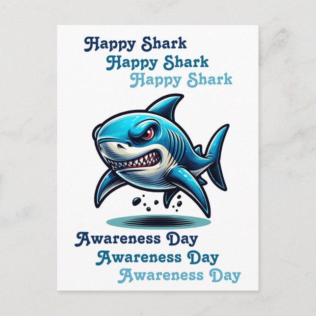 Happy Shark Awareness Day | July 14th Postcard (Front)