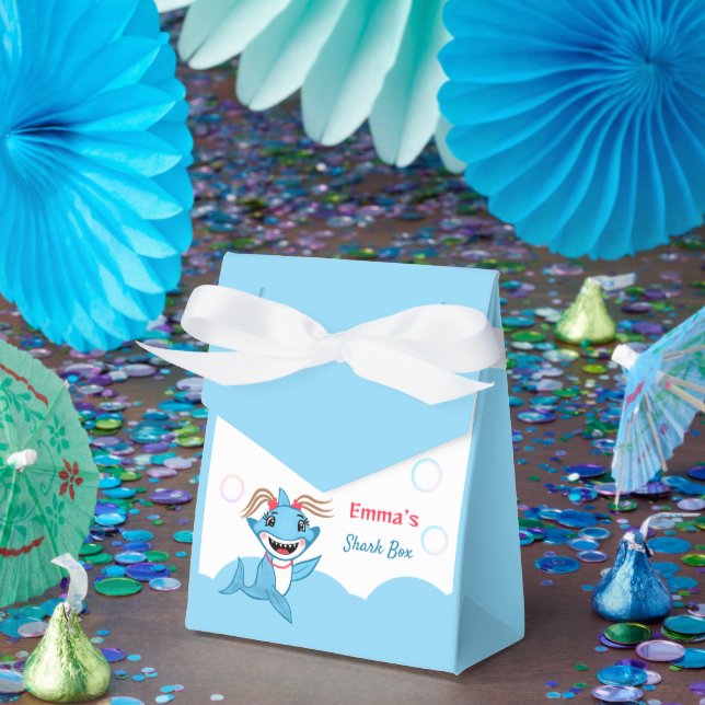 Happy Shark Family  Favor Box (Party)