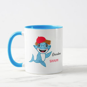 Happy Shark Family Grandma Mug