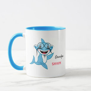 Happy Shark Family Grandpa Mug