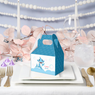 Happy Shark Family Thank You Favor Box