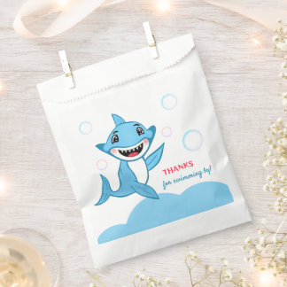 Happy Shark Family Thank You Favour Bag