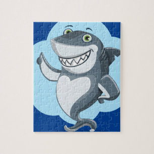 Happy shark jigsaw puzzle
