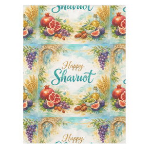 Happy Shavuot Gift, Feast of Weeks, Jewish Holiday Tablecloth