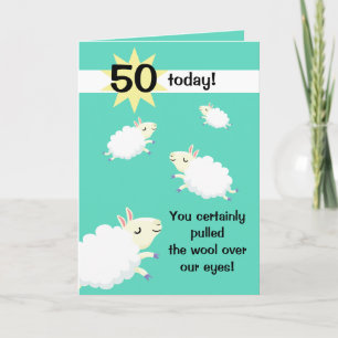 Happy Sheep Customisable Birthday card