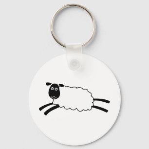 Happy Sheep Keychain