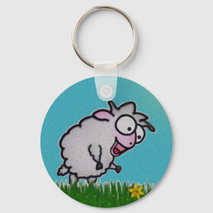 Happy Sheep Keychain