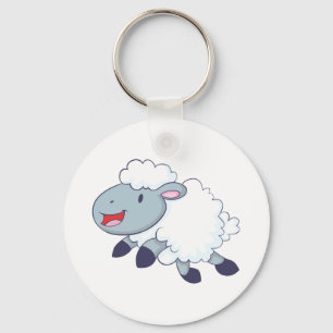 Happy Sheep Keychain