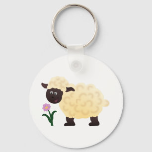 Happy Sheep Keychain