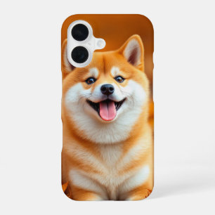 Happy Shiba Inu in Autumn Leaves Phone Case