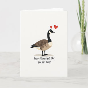 Happy Silly Goose Valentines Card