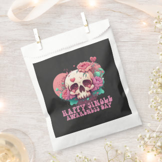 Happy Single Awareness Day Valentines Skull Favour Bag