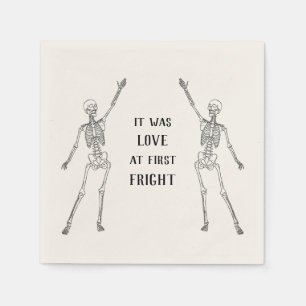 Happy Skeleton Engagement Party Napkin