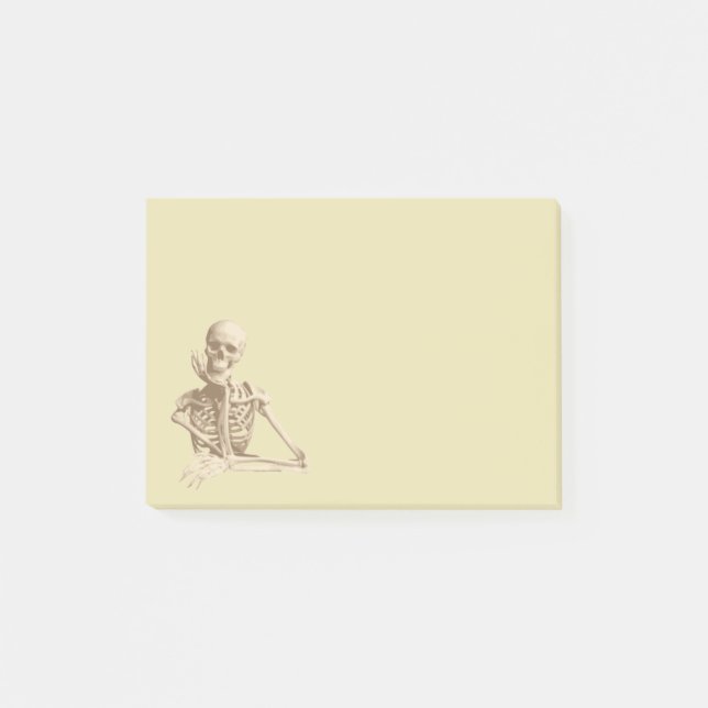 Happy Skeleton Post-it Notes (Front)