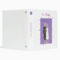 Happy Skeletons Halloween Wedding Binders