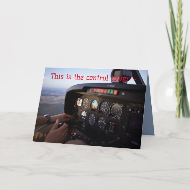 HAPPY SKIES BIRTHDAY CARD (Front)