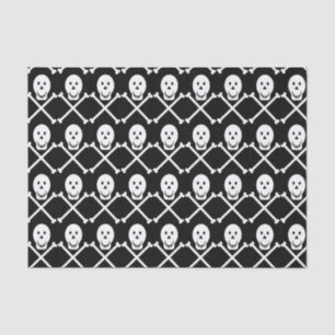happy skulls crossbones tissue paper