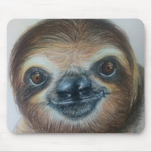 HAPPY SLOTH! mousemat Mouse Pad