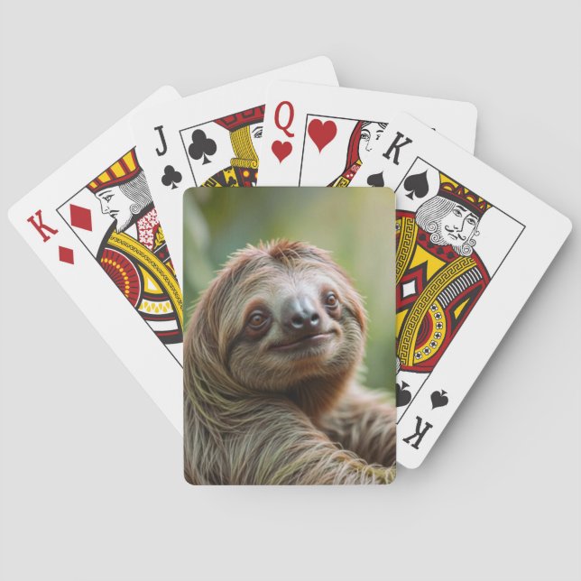 Happy Sloth  Playing Cards (Back)