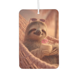 Happy Sloth Relaxing in a Hammock Air Freshener