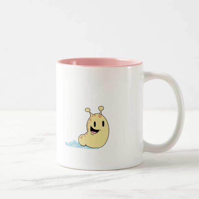 happy slug Two-Tone coffee mug (Right)