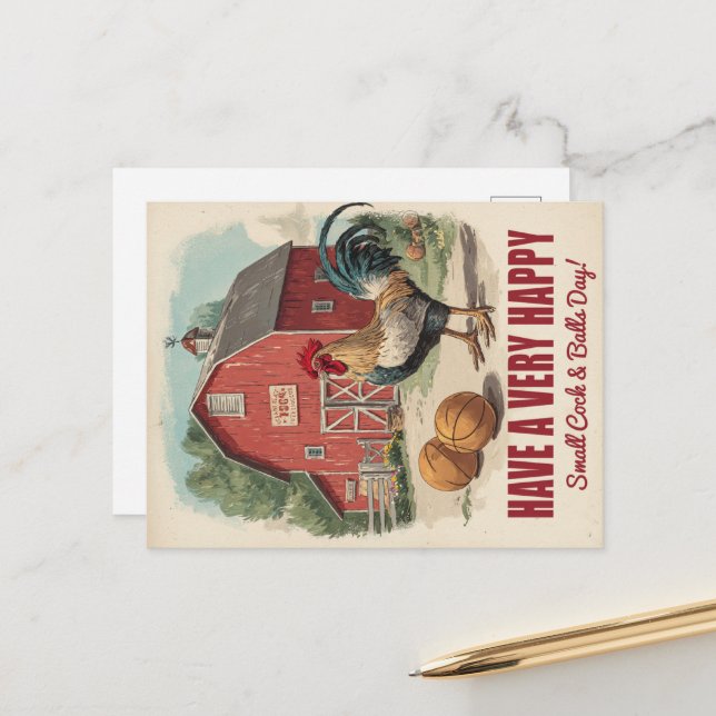 Happy Small Day Postcard (Front/Back In Situ)