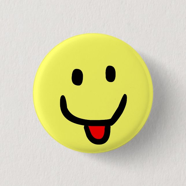 Happy Smile 1 Inch Round Button (Front)