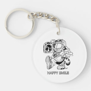 happy smile sound  keychain