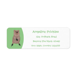 Happy smiling cute quokka cartoon design