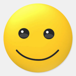 Happy Smiling drôle émoji autocollant visage