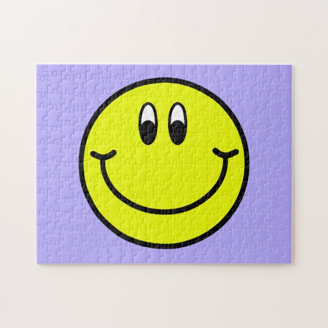 Happy Smiling Face Emoji Puzzle (Horizontal)