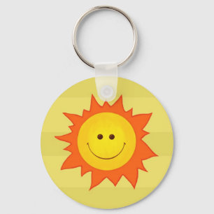Happy Smilling Sun Keychain