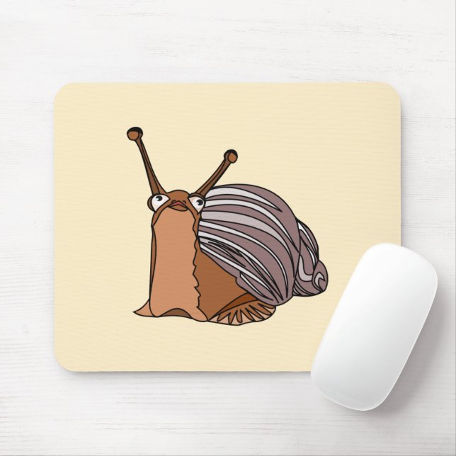Happy Snail Mouse Pad - Painting - Your Colours (With Mouse)