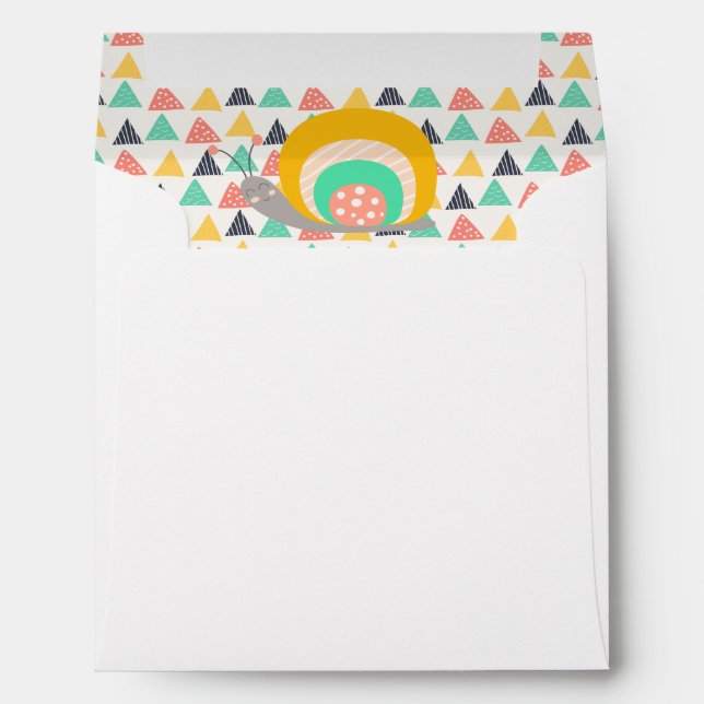 Happy Snail on Triangles Envelopes (Back (Bottom))