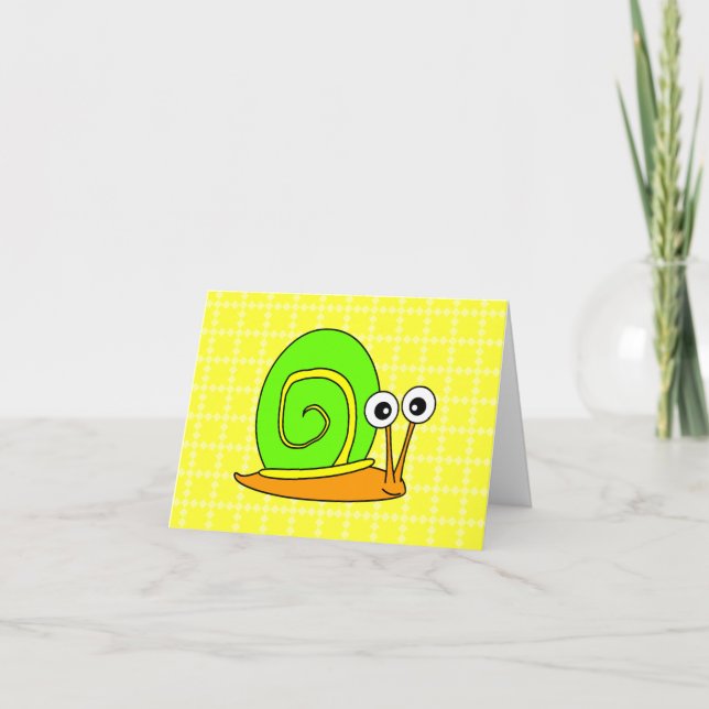 Happy Snail Thank You Cards (Front)